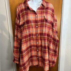 Old Navy flannel Plaid Button-Up Shirt